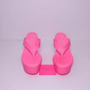 Jessica Simpson Stayge Wedge Flip Flops